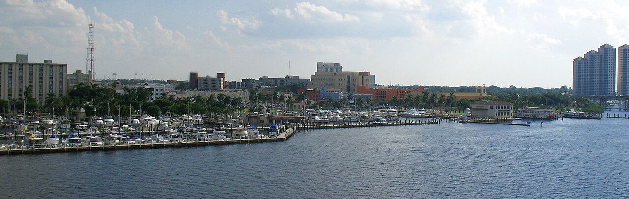 Downtown Fort Myers waterfront — area photograph